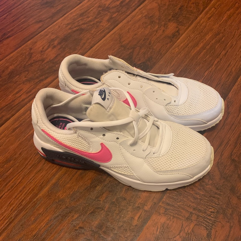 Hot pink blue and white Nike air max